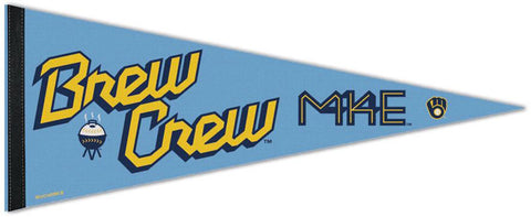Milwaukee Brewers Brew Crew 414 Official MLB City Connect Style Premium  Felt Pennant - Wincraft Inc.