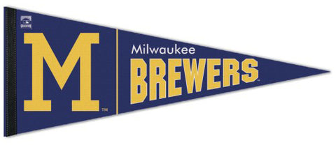 Milwaukee Brewers Cooperstown Collection 1970s-Style Premium Felt Pennant - Wincraft Inc.
