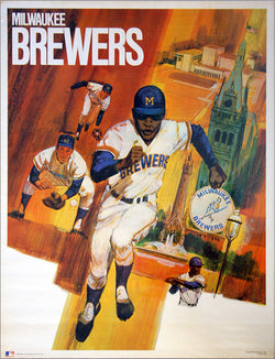 Milwaukee Brewers Classic MLB Team Theme Art Poster - ProMotions 1971