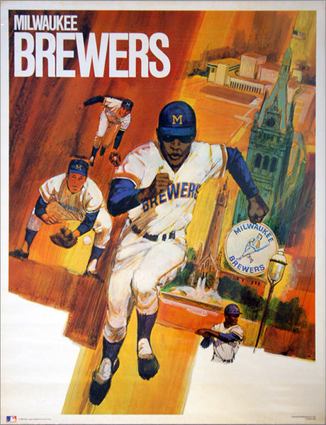 Milwaukee Brewers Classic Theme Art Poster - ProMotions 1971