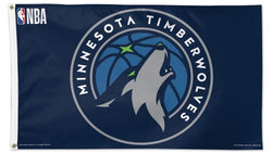 Minnesota Timberwolves Official NBA Basketball Team DELUXE-EDITION 3'x5' Flag - Wincraft Inc.