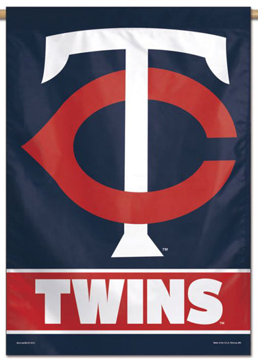 Minnesota Twins Official MLB Team Logo Premium 28x40 Wall Banner - Wincraft Inc.