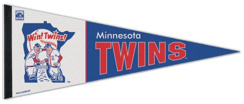 Minnesota Twins "Win! Twins!" 1976-86-Style Cooperstown Collection Premium Felt Pennant - Wincraft
