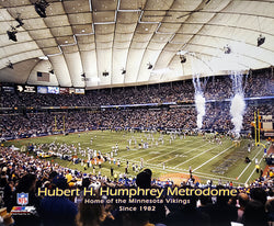 Minnesota Vikings Metrodome Gameday "Home of the Vikings Since 1982" Premium Poster Print - Photofile Inc.