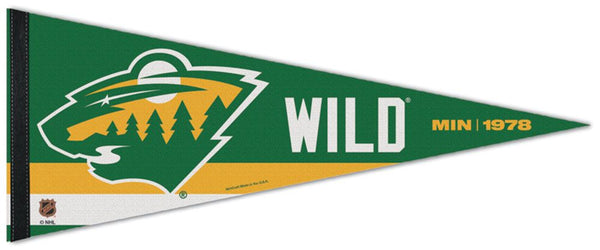 Minnesota Wild "MIN 1978" NHL Reverse-Retro 2022-23 Premium Felt Collector's Pennant - Wincraft