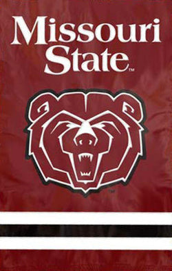 Missouri State Bears Team Logo Premium Applique Nylon Banner Flag - Party Animal Inc.