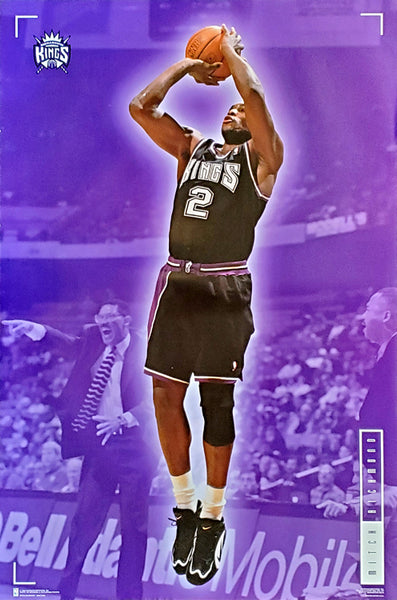 Mitch Richmond "Dagger" Sacramento Kings NBA Basketball Action Poster - Costacos 1996