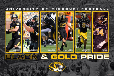 Missouri Tigers Football "Black & Gold Pride" (2008) Poster - ProGraphs Inc.
