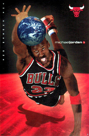 Michael Jordan "The Chosen One" Chicago Bulls Poster - Costacos Brothers 1998