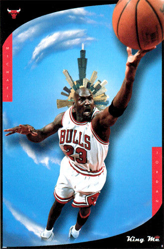 Michael Jordan "King Me" Chicago Bulls NBA Poster - Costacos 1998
