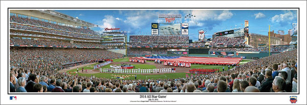 MLB All-Star Game 2014 Target Field, Minneapolis Premium Panoramic Poster Print - Everlasting