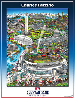 MLB All-Star Game 2018 (Washington, DC) Official Commemorative Pop Art Poster by Charles Fazzino
