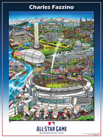 MLB All-Star Game 2009 (St. Louis) Commemorative Pop Art Poster by