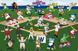MLB Baseball Team Mascots (26 Characters) Official Poster - Costacos Sports