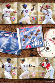 MLB Superstars 2007 Poster (Pujols, Ortiz, A-Rod, Guerrero, Howard) - Costacos Sports