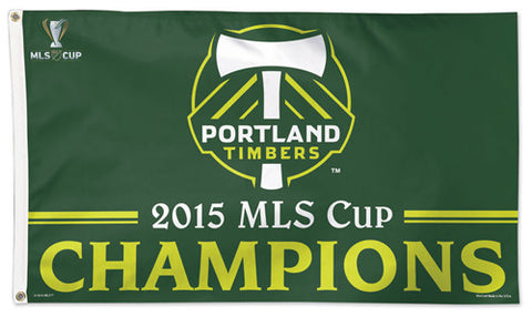 Portland Timbers MLS Cup Champions 2015 Official MLS Soccer DELUXE 3' x 5' Flag - Wincraft Inc.