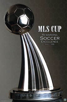 MLS Cup "Rewarding Soccer Excellence Since 1996" Soccer Trophy Poster - Aquarius