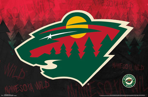 Minnesota Wild Official NHL Hockey Team Logo Wall Poster - Trends International