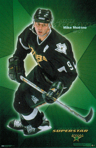 Mike Modano "Superstar" Dallas Stars NHL Hockey Action Poster - Costacos 2000