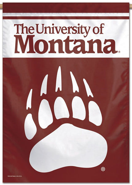 University of Montana Grizzlies Official NCAA Premium 28x40 Wall Banner - Wincraft Inc.
