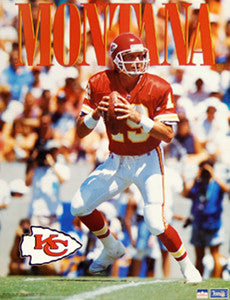 Joe Montana "Chiefs Action" (16x20) Kansas City Chiefs Poster - Starline 1993
