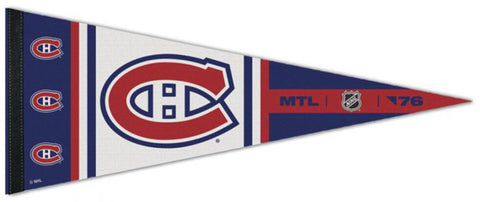 Montreal Canadiens "MTL '76" NHL Hockey Reverse-Retro-Style Premium Felt Collector's Pennant - Wincraft