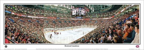 Montreal Canadiens Bell Centre Playoff Game Night Panoramic Poster Print - Everlasting Images