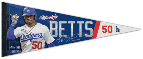 Mookie Betts L.A. Dodgers Signature Series Premium Felt Collector's Pennant - Wincraft Inc.