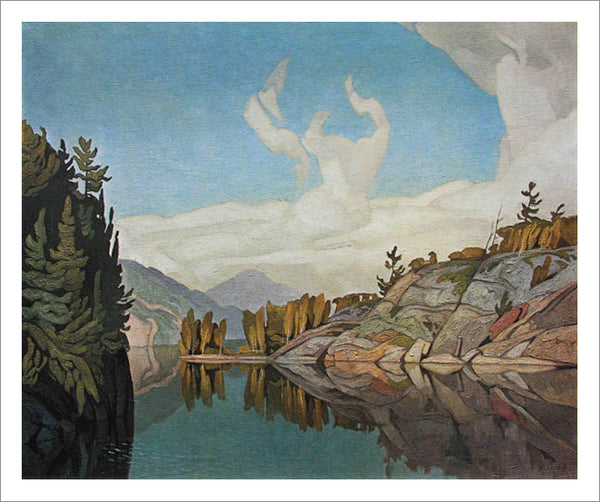 Morning on Key River Canadian Wilderness Art (1960) by A.J. Casson Group of Seven Poster Print