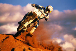Dirt Bike Motorcycle Racing "Superstar" Action Poster - Eurographics Inc.
