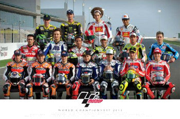 MotoGP Circuit Motorcycle Racing Drivers Official Poster (2011) - Pyramid International