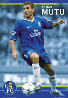 Adrian Mutu "Blue Striker" Chelsea FC Poster - GB Posters 2004