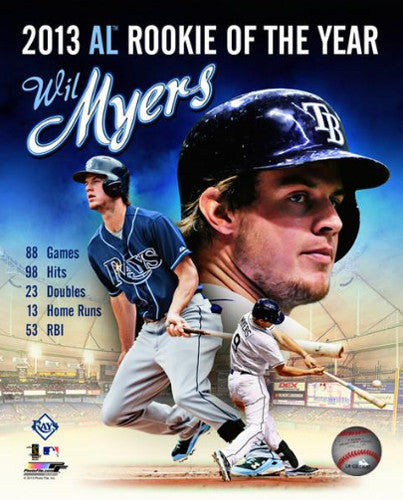 Wil Myers 2013 A.L. Rookie of the Year Commemorative Premium Poster - Photofile 16x20