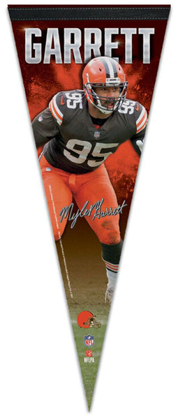 Myles Garrett Cleveland Browns NFL Action Signature Series Premium Felt Collector's Pennant - Wincraft