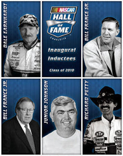 NASCAR Hall of Fame 2010 Inductees Official Poster - TF Publishing