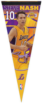 Steve Nash "Signature" Lakers 2012 NBA Premium Felt Collector's Pennant - Wincraft Inc.