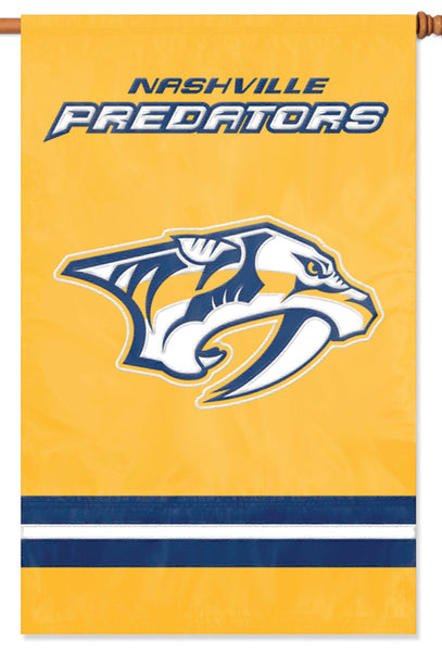 Nashville Predators Official NHL Hockey Premium Applique Team Banner Flag - Party Animal