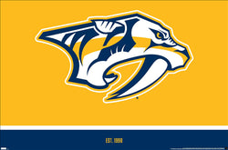 Nashville Predators "Est. 1998" Official NHL Hockey Team Logo Poster - Costacos Sports