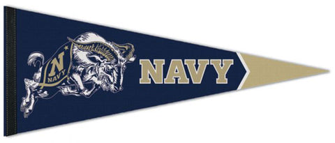 Navy Midshipmen Official NCAA Team Logo Premium Felt Pennant - Wincraft Inc.