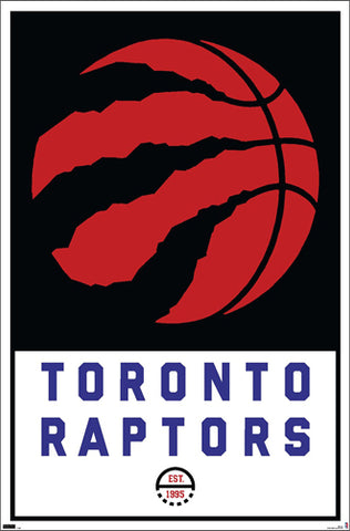 Toronto Raptors "Est. 1995" Official NBA Team Logo Poster - Costacos Sports