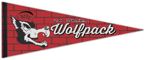 NC State Wolfpack "Slobbering Wolf" NCAA Premium Felt Collector's Pennant - Wincraft Inc.