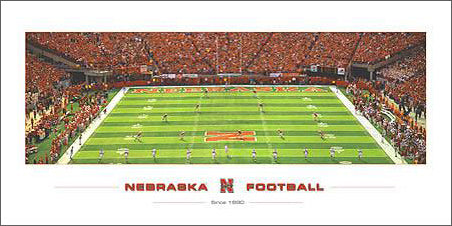 Nebraska Huskers Football "Since 1890" Memorial Stadium Gameday Kickoff Premium Poster Print - Rick Anderson