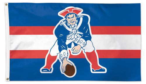 New England Patriots Retro Pat Patriot Garden Flag - Double Sided, 12.5" X 18"