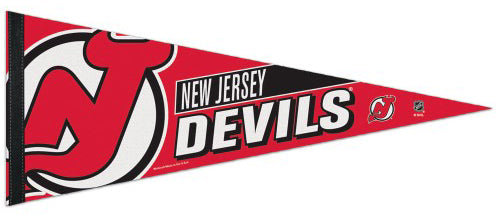New Jersey Devils Official NHL Hockey Logo-Style Premium Felt Pennant - Wincraft Inc.