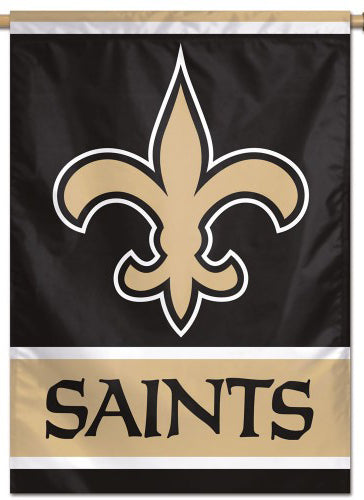 New Orleans Saints Official NFL Team Logo and Script Style Team Wall BANNER - Wincraft Inc.