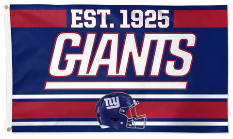 New York Giants "Est. 1925" Official NFL Football 3'x5' Deluxe-Edition Team Flag - Wincraft Inc.