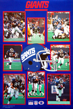 New York Giants 1988 Superstars NFL Football Poster - Starline Inc.