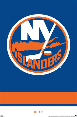 New York Islanders Official NHL Hockey Team Logo and Founding Year Poster - Costacos Sports
