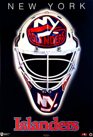 New York Islanders NHL Hockey Official Team Mask-Logo Theme Wall Poster - Norman James Corp.