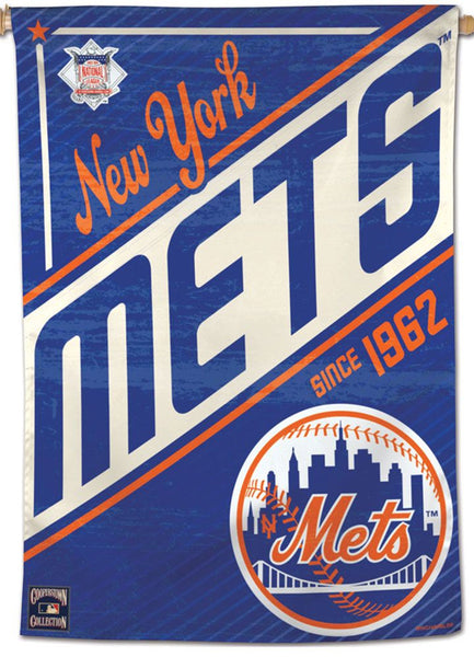 New York Mets Baseball "Since 1962" Premium Cooperstown Collection 28x40 Wall Banner - Wincraft Inc.